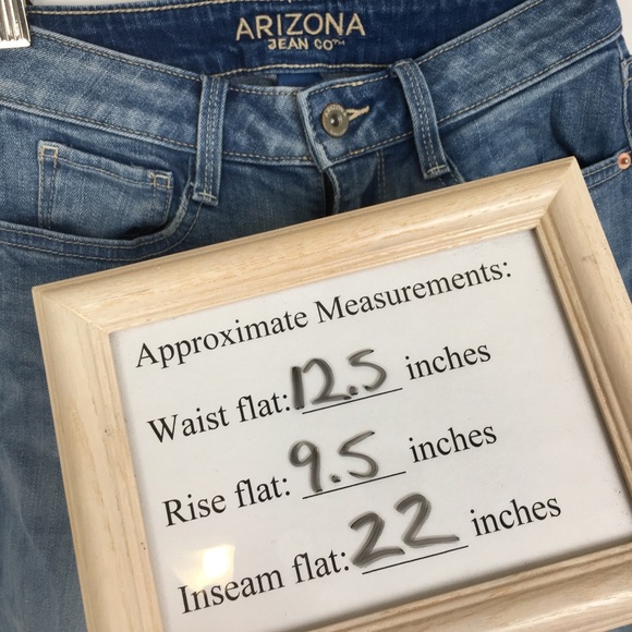 Women’s Wide Leg Jeans High Waisted Cropped Size 3 Junior Arizona Jean Co. - Picture 10 of 10